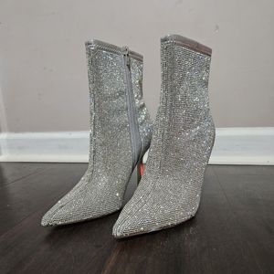 Steve Madden Elysia Rhinestone Boots NWOT